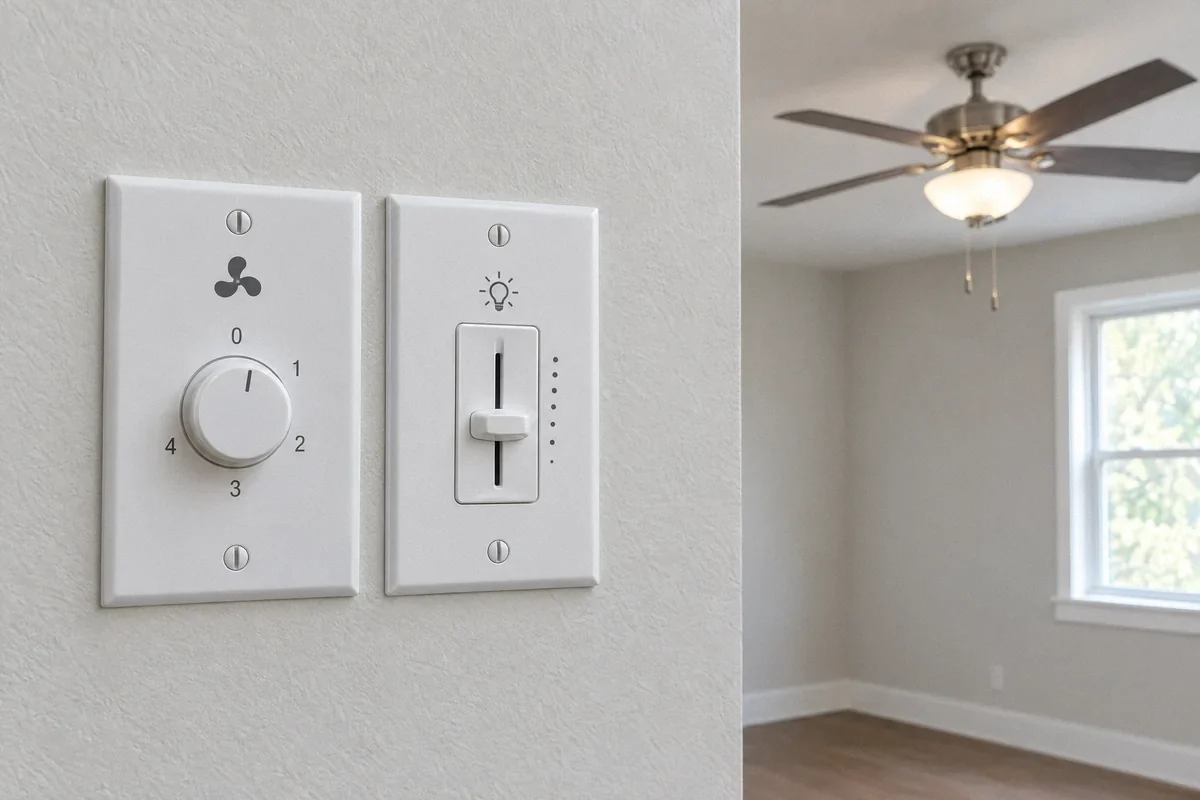 Separate Fan and Light Controls