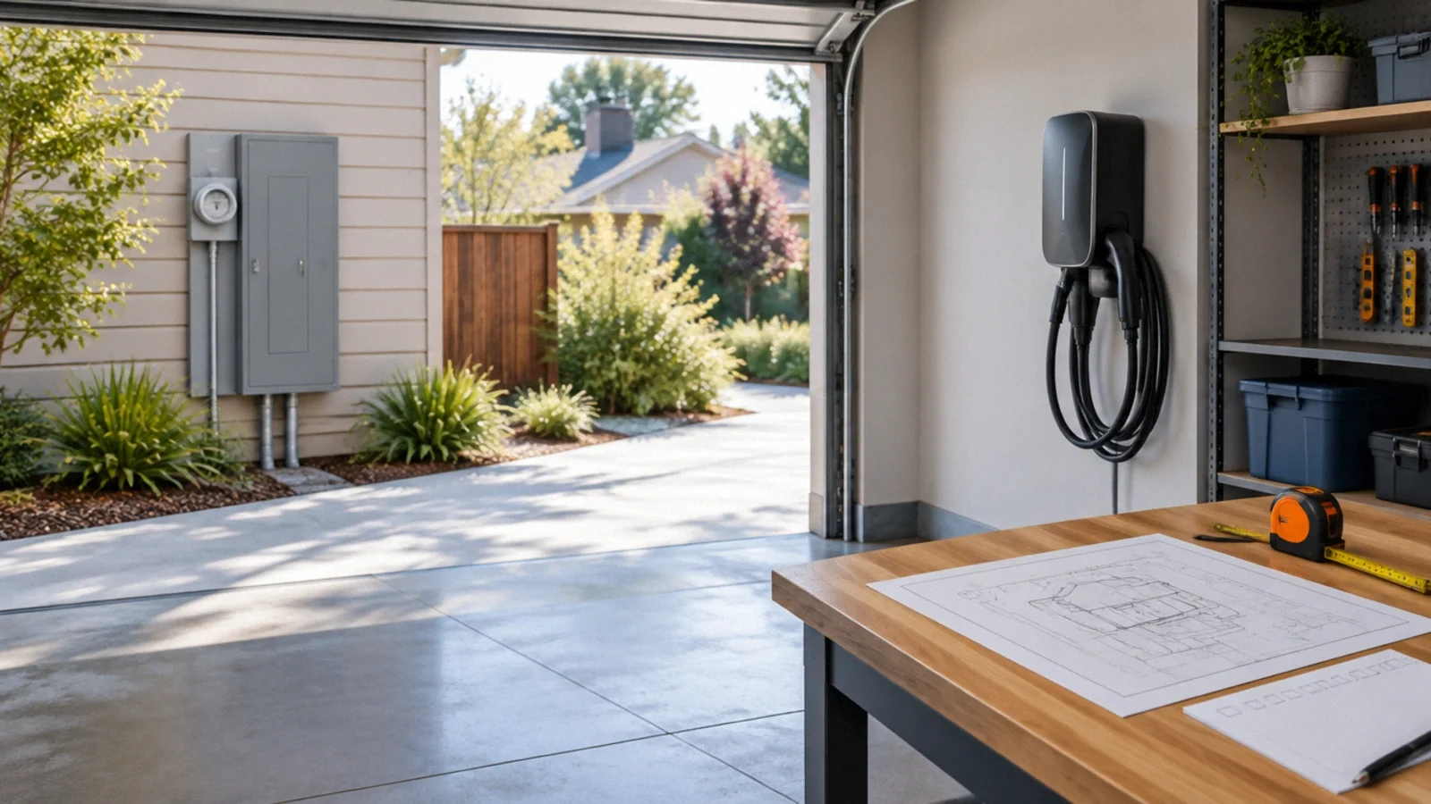 Illustration of ev permit and utility handoff.