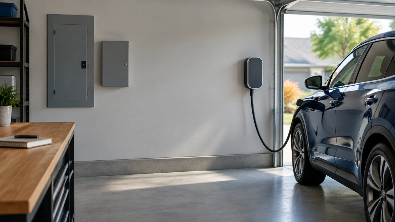 Illustration of charging output and load management.